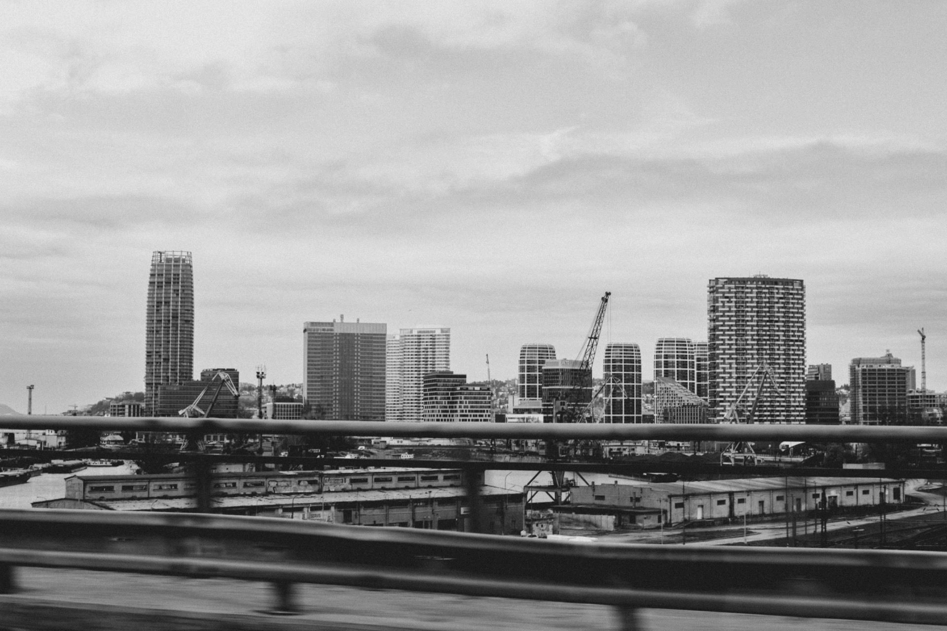 Bratislava, black and white photograph